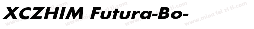 XCZHIM Futura-Bo字体转换